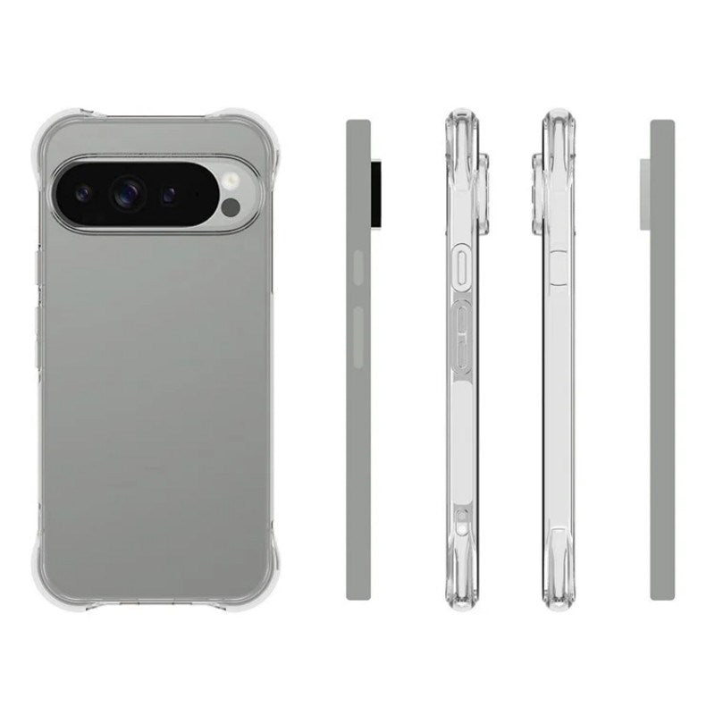 EIDERWOOD Google Pixel 10 Pro XL Plastik Cover m. Stødabsorberende Hjørner - Gennemsigtig