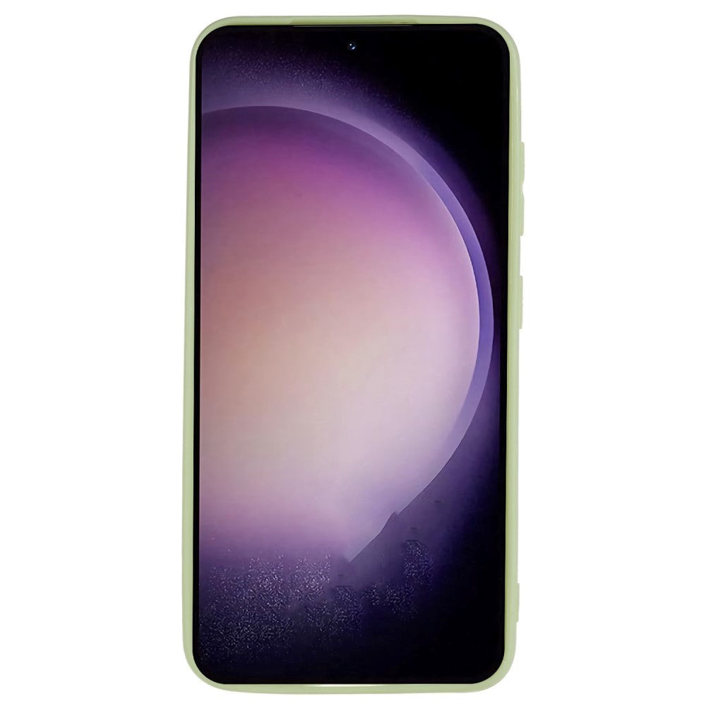 Samsung Galaxy S23 Mat Fleksibelt Plastik Cover - Grøn