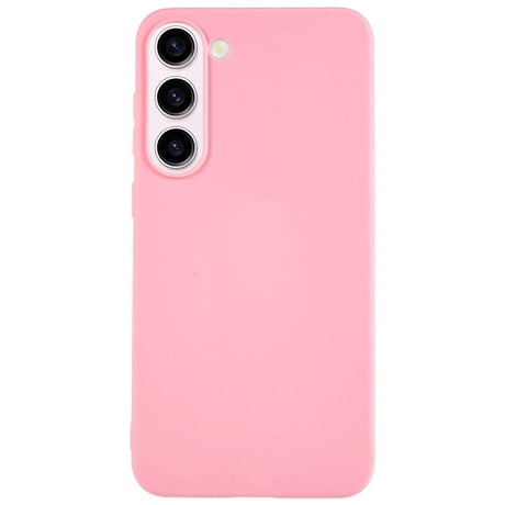 Samsung Galaxy S23 Mat Fleksibelt Plastik Cover - Lyserød