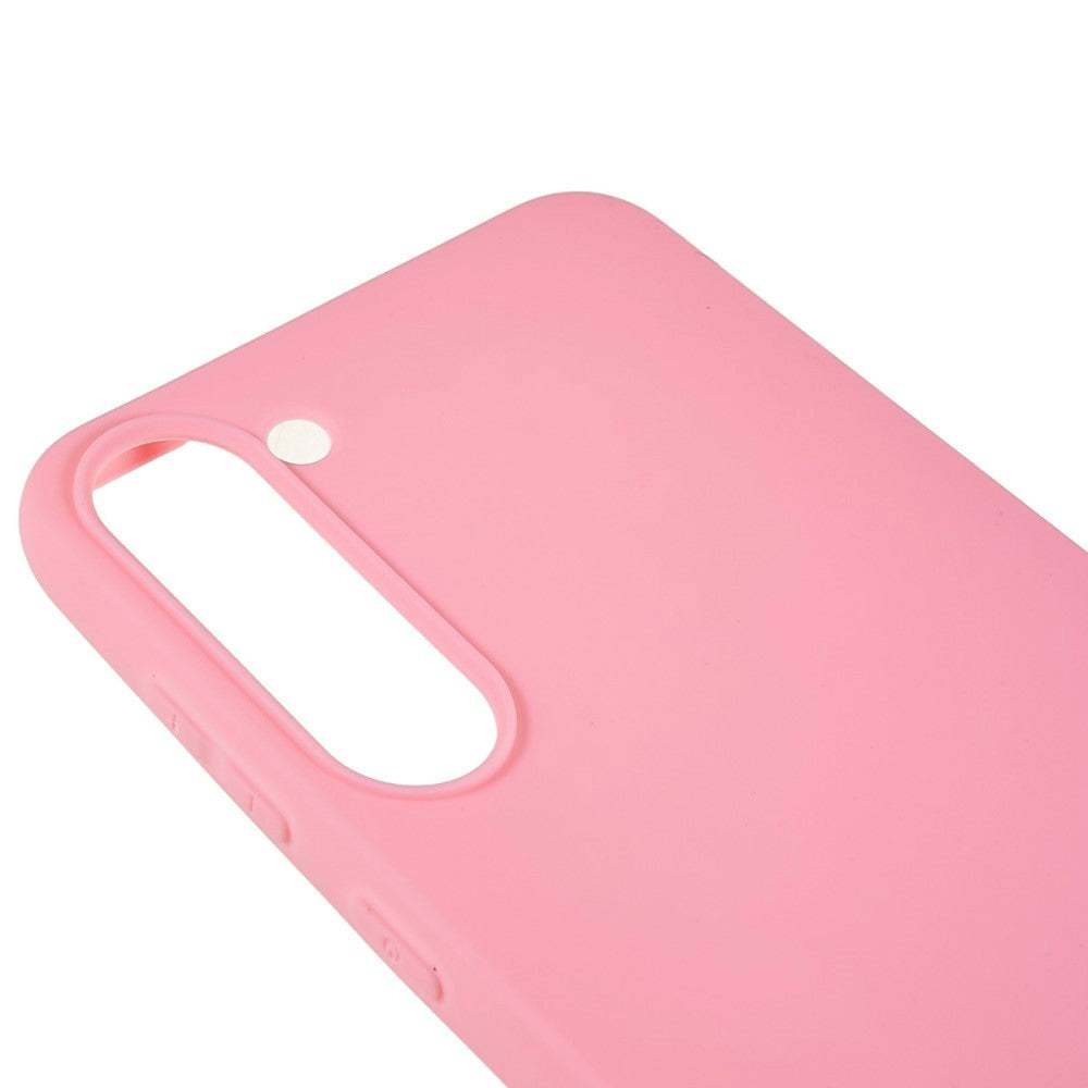 Samsung Galaxy S23 Mat Fleksibelt Plastik Cover - Lyserød