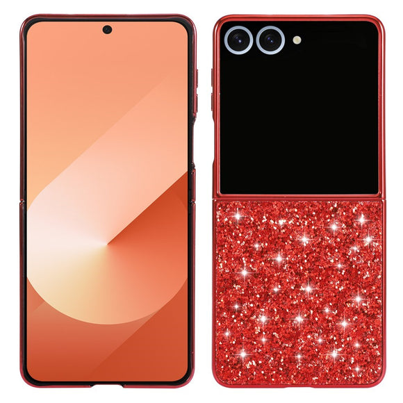 EIDERWOOD Samsung Galaxy Z Flip7 Glitter Cover - Rød