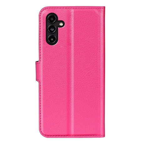 Samsung Galaxy A14 / A14 (5G) PU Litchi Læder Cover m. Pung - Pink