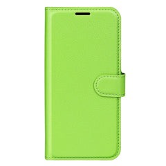 Samsung Galaxy A14 / A14 (5G) PU Litchi Læder Cover m. Pung - Grøn
