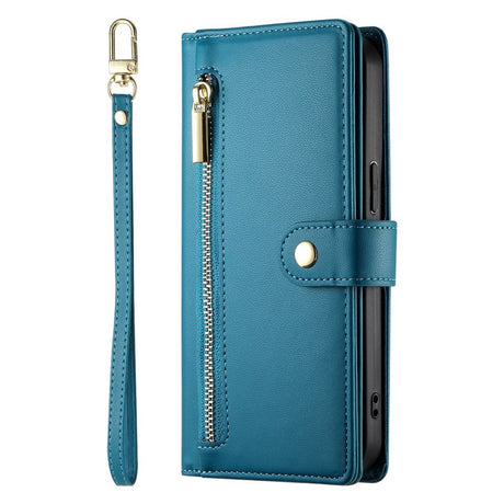 EIDERWOOD iPhone 17 Pro Flip Cover m. Kortholder / Lynlåslomme / Strop - Blå