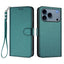 iPhone 18 Pro Max / 17 Pro Max EIDERWOOD Kunstlæder Flip Cover m. Strop - Grøn