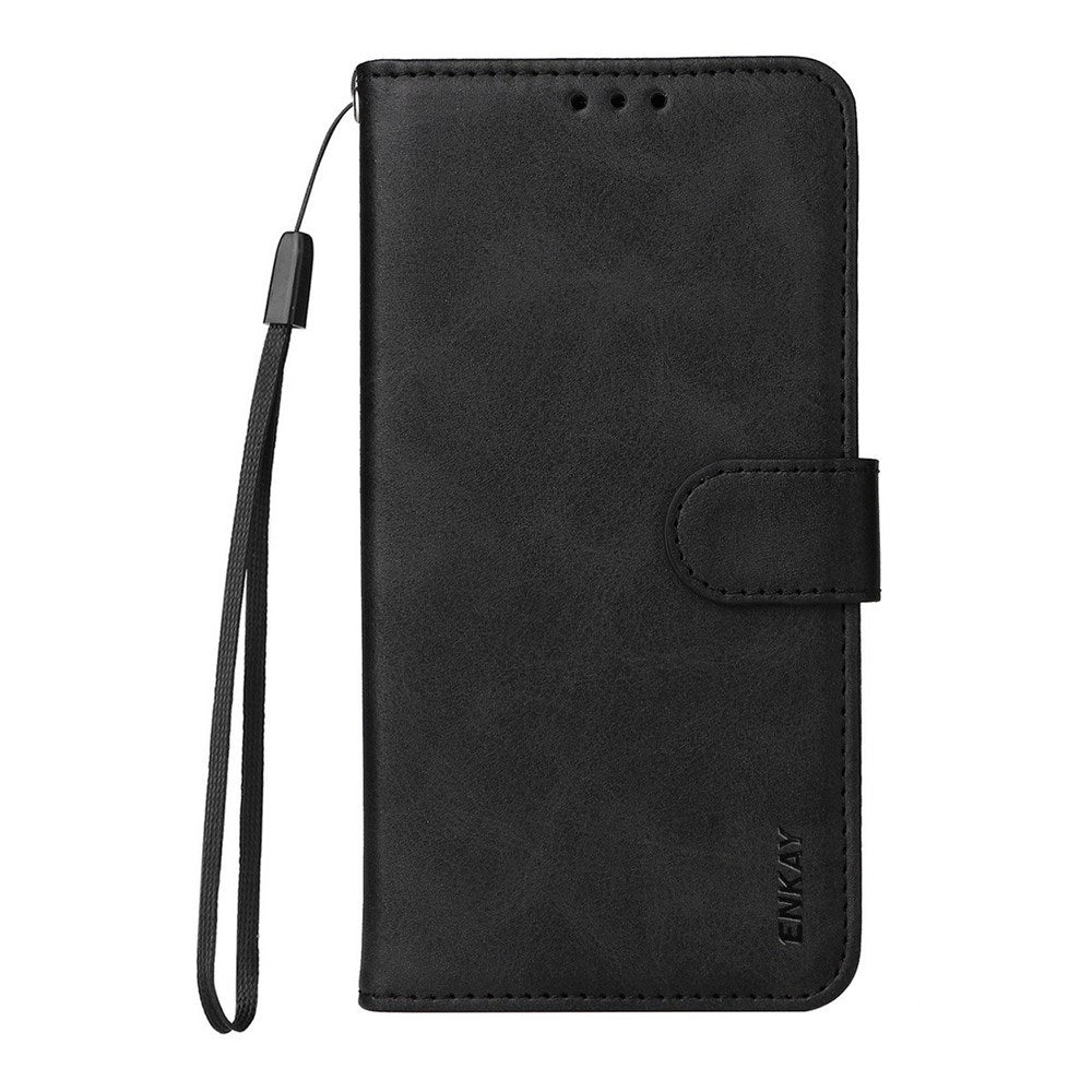 EIDERWOOD iPhone 17 Pro Max 2-i-1 Kunstlæder Flip Cover m. Skærmbeskyttelsesglas - Sort