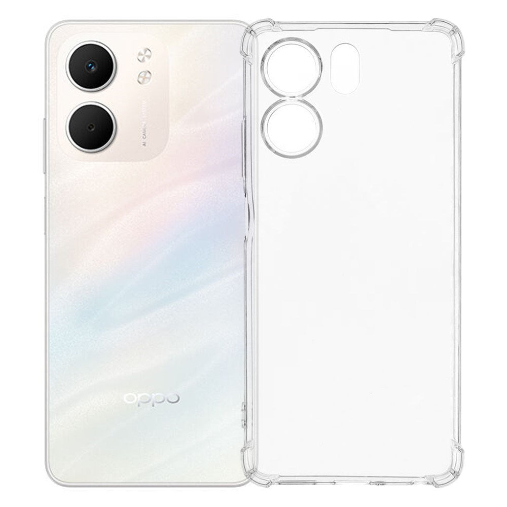 OPPO A5x (5G) / OPPO A5x (4G) EIDERWOOD Plastik Cover m. Stødabsorberende Hjørner - Gennemsigtig
