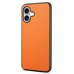 EIDERWOOD iPhone 17 Hybrid Plastik Cover m. Lædertekstur - Orange