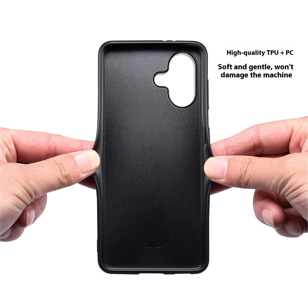 EIDERWOOD iPhone 17 Hybrid Plastik Cover m. Lædertekstur - Orange
