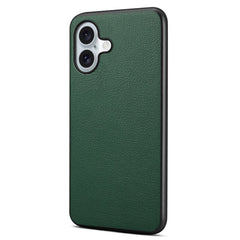 EIDERWOOD iPhone 17 Hybrid Plastik Cover m. Lædertekstur - Grøn