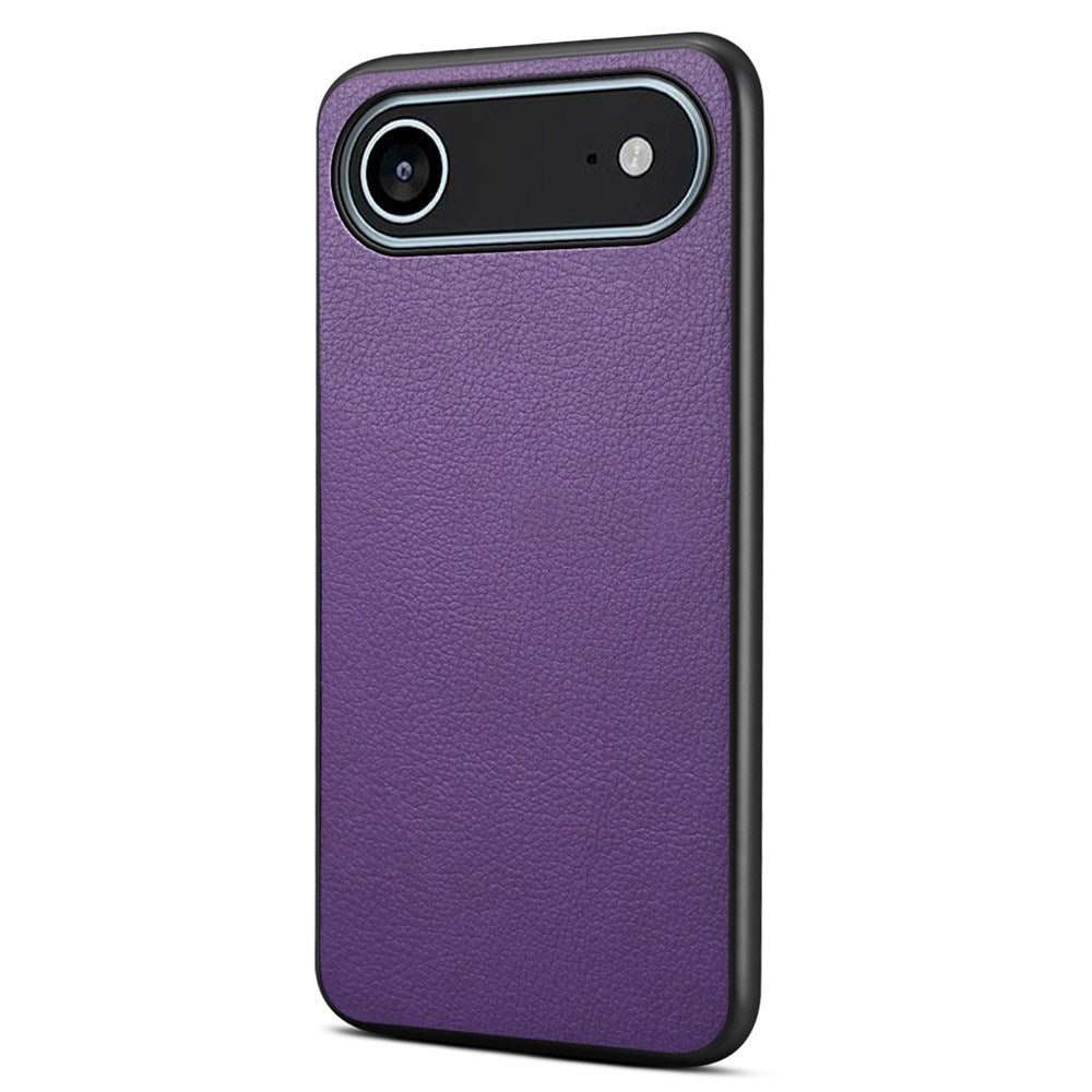 EIDERWOOD iPhone Air Hybrid Plastik Cover m. Lædertekstur - Lilla