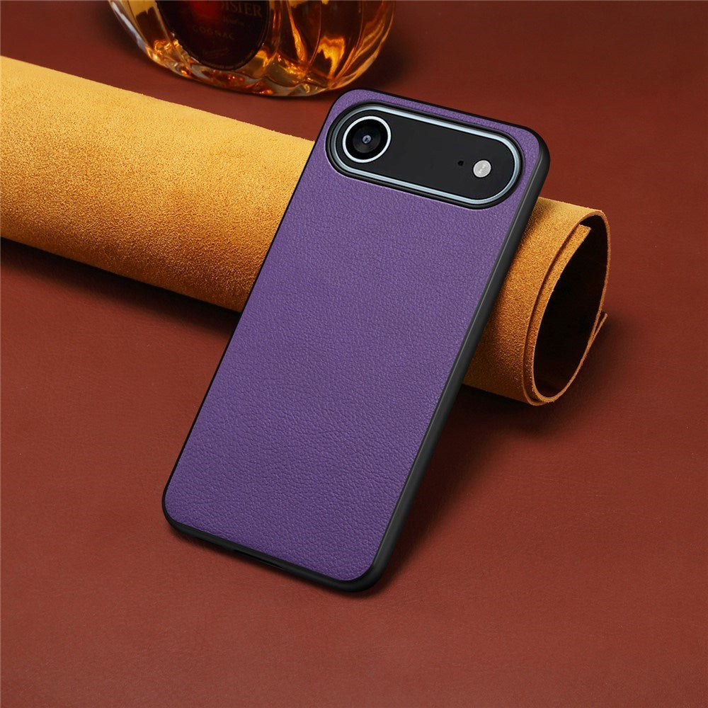 EIDERWOOD iPhone Air Hybrid Plastik Cover m. Lædertekstur - Lilla