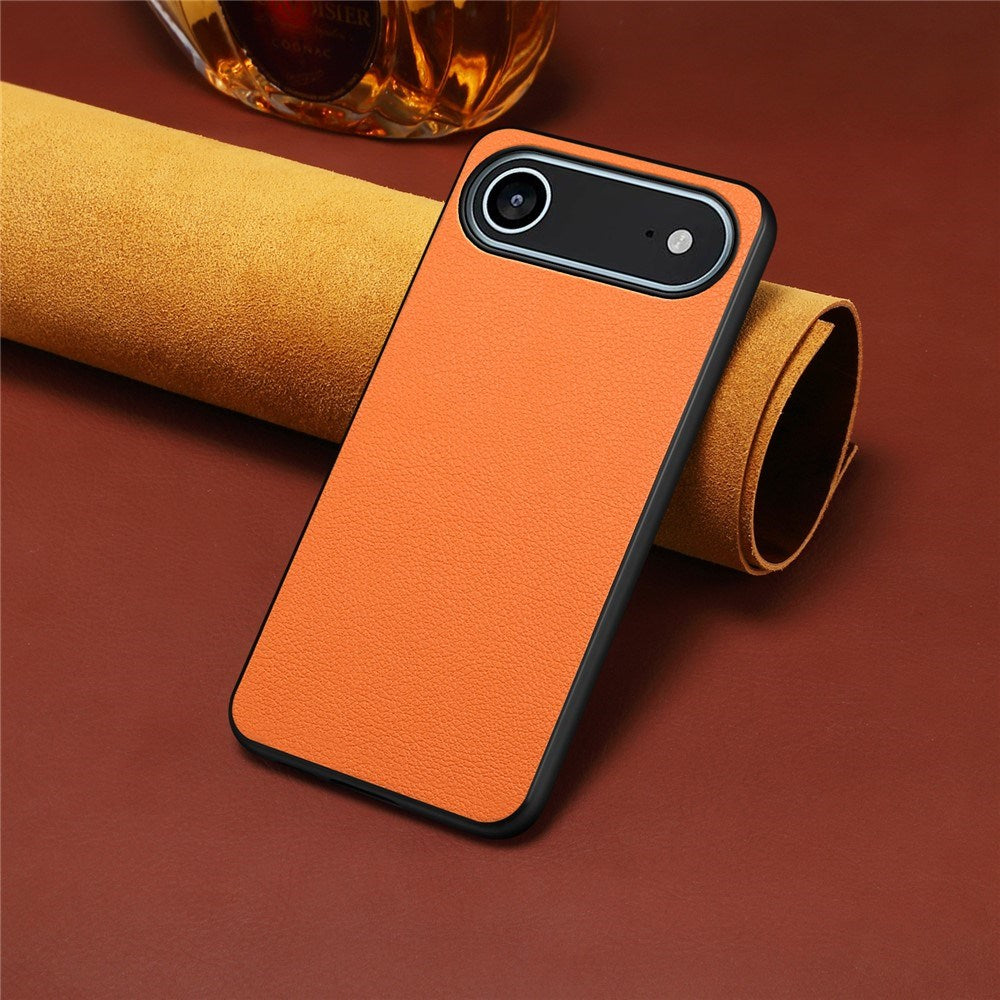 EIDERWOOD iPhone Air Hybrid Plastik Cover m. Lædertekstur - Orange