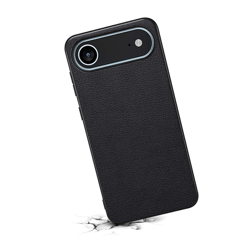 EIDERWOOD iPhone Air Hybrid Plastik Cover m. Lædertekstur - Sort