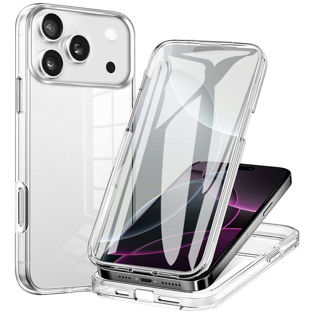 EIDERWOOD iPhone 17 Pro Hybrid Cover m. Indbygget Skærmbeskyttelse - Gennemsigtig