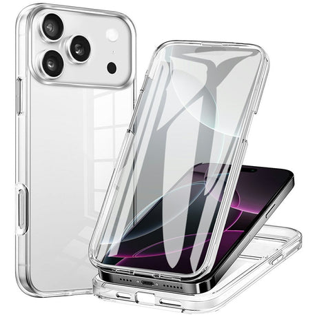 EIDERWOOD iPhone 17 Pro Hybrid Cover m. Indbygget Skærmbeskyttelse - Gennemsigtig