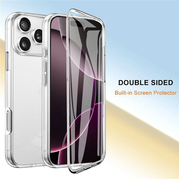 EIDERWOOD iPhone 17 Pro Max Hybrid Cover m. Indbygget Skærmbeskyttelse - Gennemsigtig