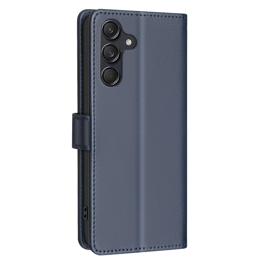 EIDERWOOD Samsung Galaxy S25 FE Kunstlæder Flip Cover m. Kortholder & Ståfunktion - Blå