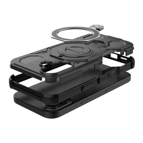 EIDERWOOD iPhone 17 Håndværker Cover m. Magnetisk Kickstand - MagSafe Kompatibel - Sort
