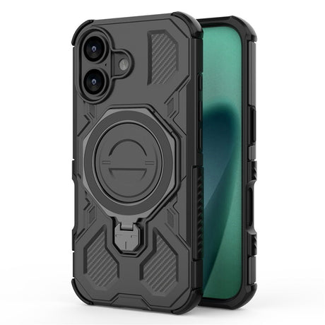 EIDERWOOD iPhone 17 Håndværker Cover m. Magnetisk Kickstand - MagSafe Kompatibel - Sort