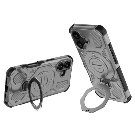 EIDERWOOD iPhone 17 Håndværker Cover m. Magnetisk Kickstand - MagSafe Kompatibel - Grå