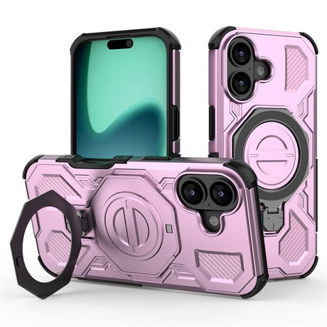 EIDERWOOD iPhone 17 Håndværker Cover m. Magnetisk Kickstand - MagSafe Kompatibel - Lyserød