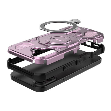 EIDERWOOD iPhone 17 Håndværker Cover m. Magnetisk Kickstand - MagSafe Kompatibel - Lyserød