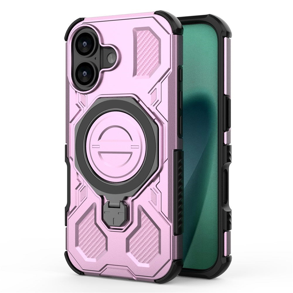 EIDERWOOD iPhone 17 Håndværker Cover m. Magnetisk Kickstand - MagSafe Kompatibel - Lyserød
