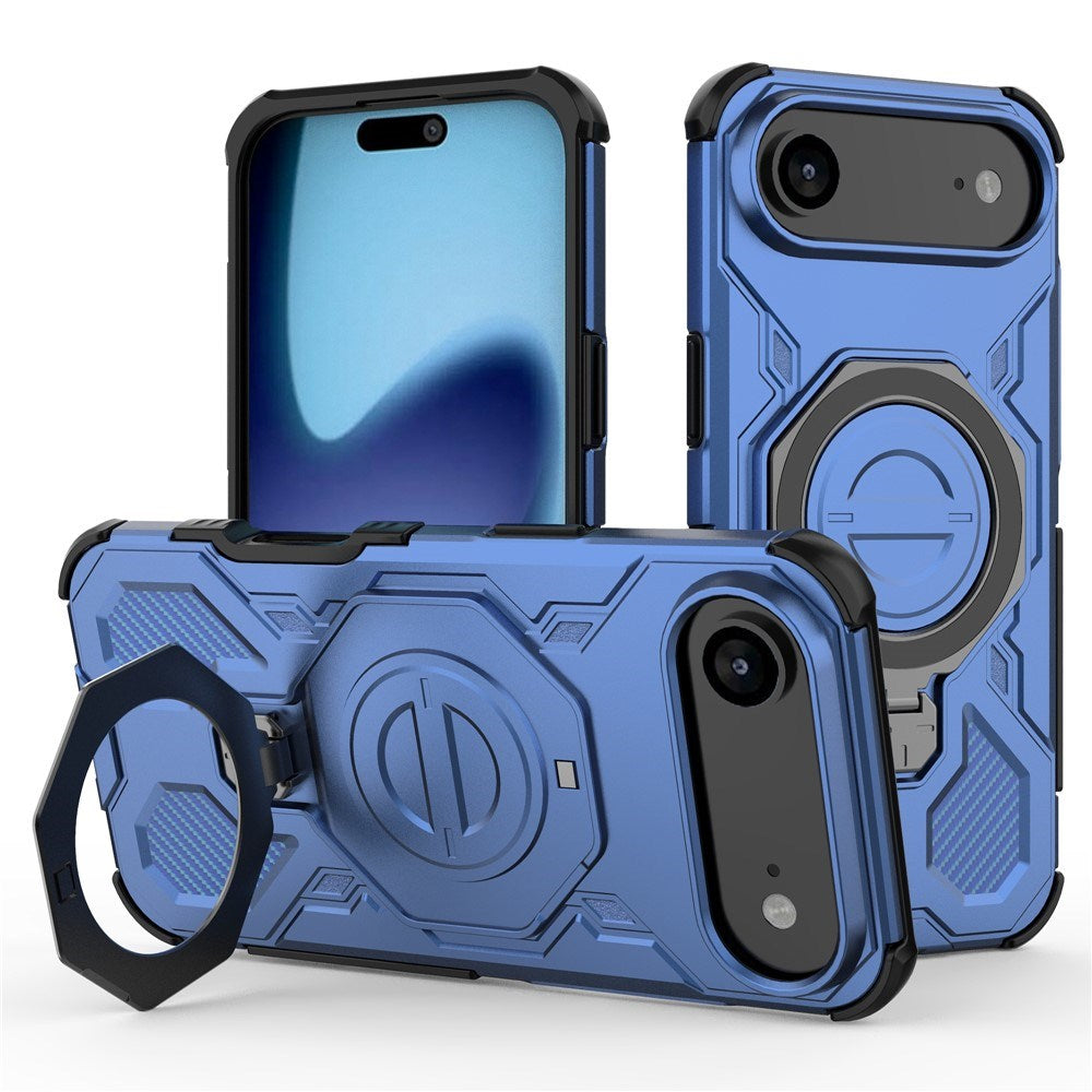 EIDERWOOD iPhone Air Håndværker Cover m. Magnetisk Kickstand - MagSafe Kompatibel - Blå