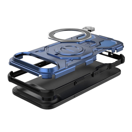 EIDERWOOD iPhone Air Håndværker Cover m. Magnetisk Kickstand - MagSafe Kompatibel - Blå