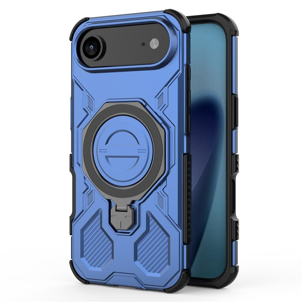 EIDERWOOD iPhone Air Håndværker Cover m. Magnetisk Kickstand - MagSafe Kompatibel - Blå