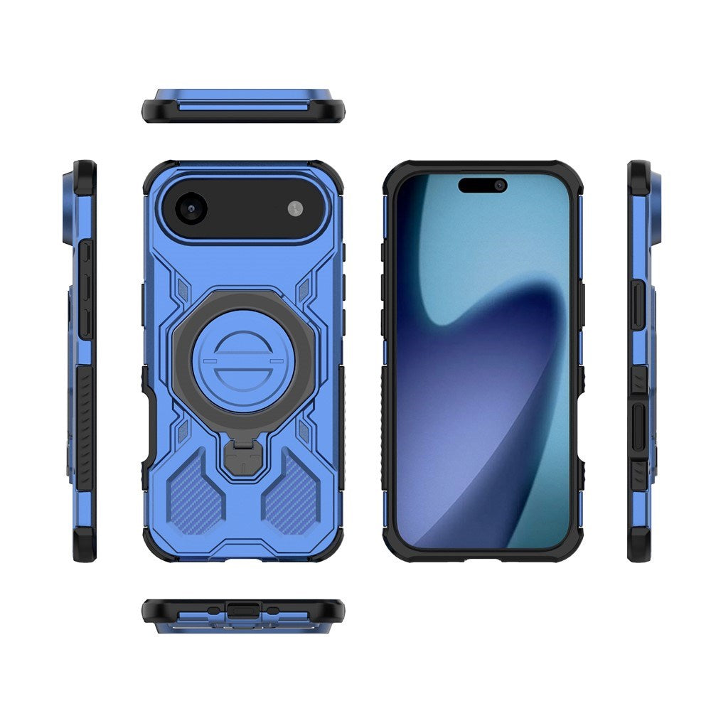 EIDERWOOD iPhone Air Håndværker Cover m. Magnetisk Kickstand - MagSafe Kompatibel - Blå