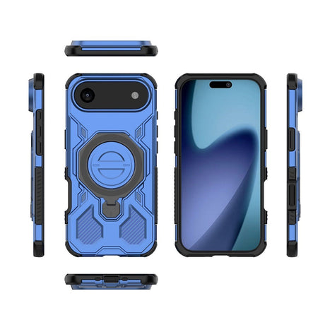 EIDERWOOD iPhone Air Håndværker Cover m. Magnetisk Kickstand - MagSafe Kompatibel - Blå