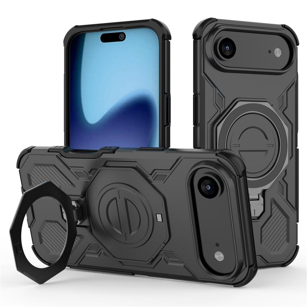 EIDERWOOD iPhone Air Håndværker Cover m. Magnetisk Kickstand - MagSafe Kompatibel - Sort