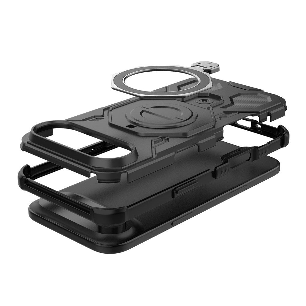 EIDERWOOD iPhone Air Håndværker Cover m. Magnetisk Kickstand - MagSafe Kompatibel - Sort