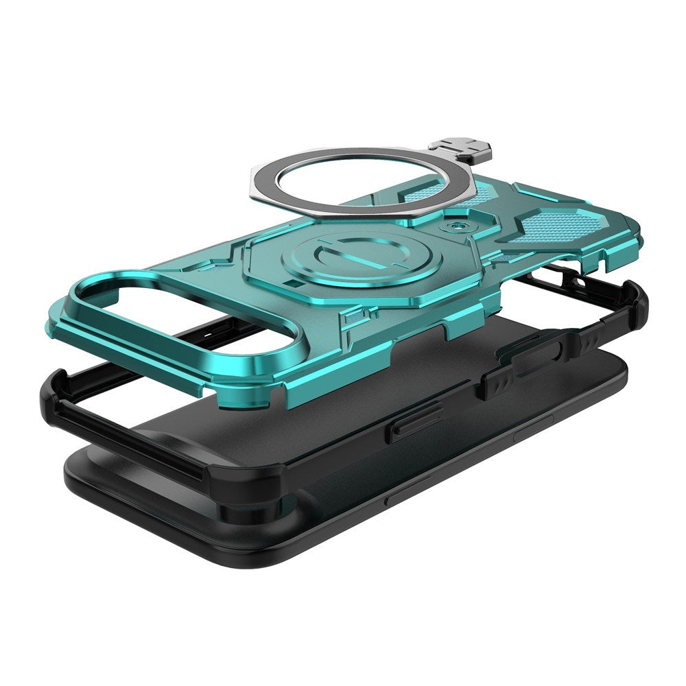 EIDERWOOD iPhone Air Håndværker Cover m. Magnetisk Kickstand - MagSafe Kompatibel - Turkis
