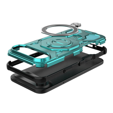 EIDERWOOD iPhone Air Håndværker Cover m. Magnetisk Kickstand - MagSafe Kompatibel - Turkis