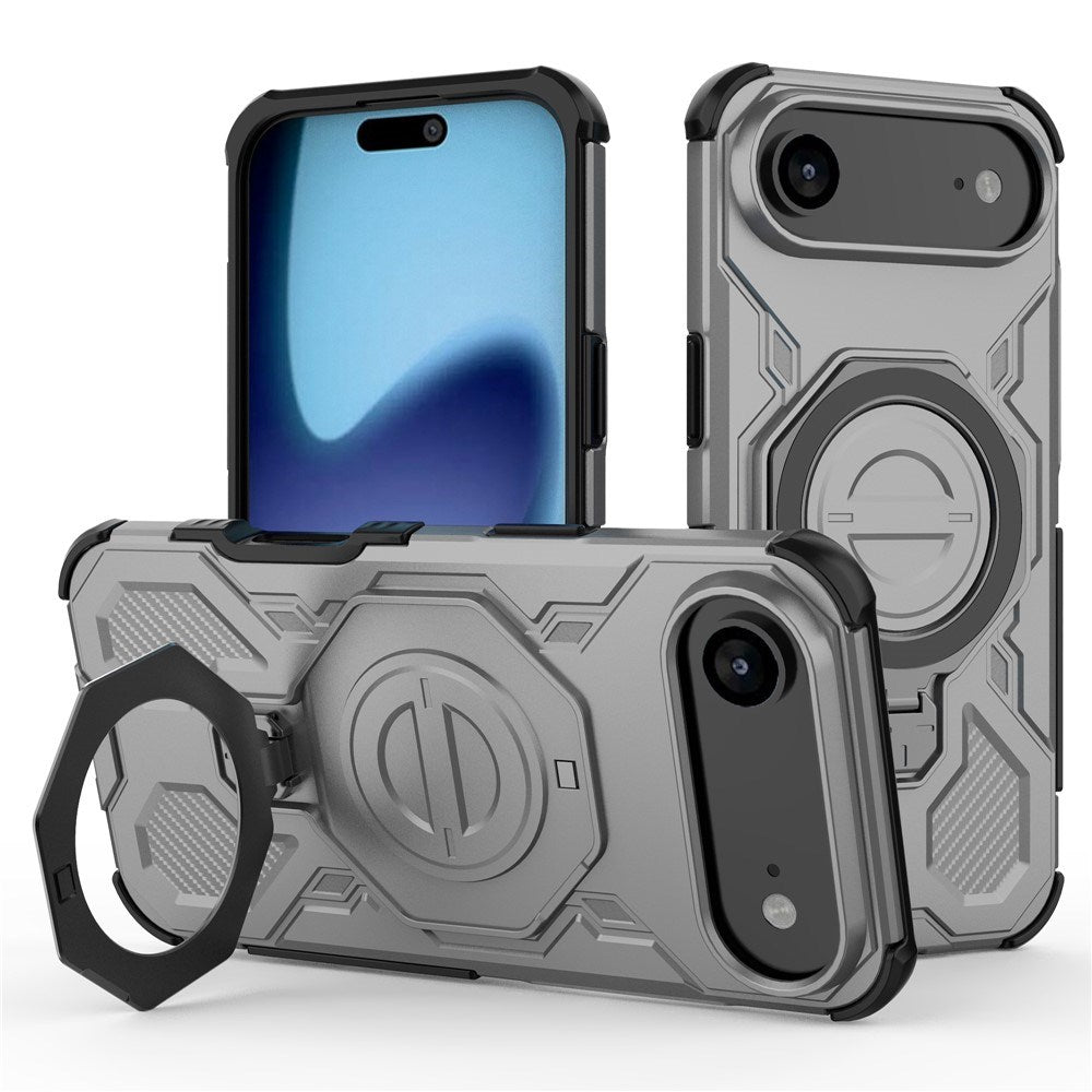 EIDERWOOD iPhone Air Håndværker Cover m. Magnetisk Kickstand - MagSafe Kompatibel - Grå