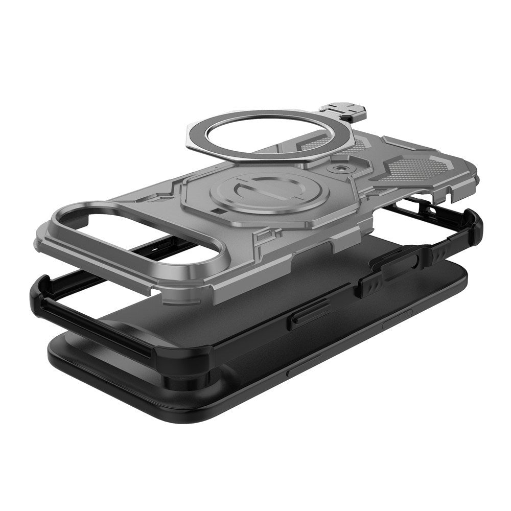 EIDERWOOD iPhone Air Håndværker Cover m. Magnetisk Kickstand - MagSafe Kompatibel - Grå