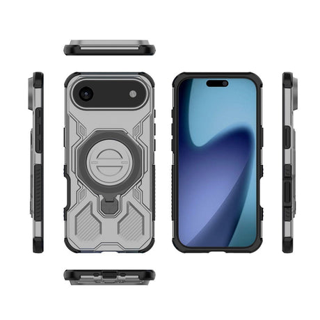 EIDERWOOD iPhone Air Håndværker Cover m. Magnetisk Kickstand - MagSafe Kompatibel - Grå