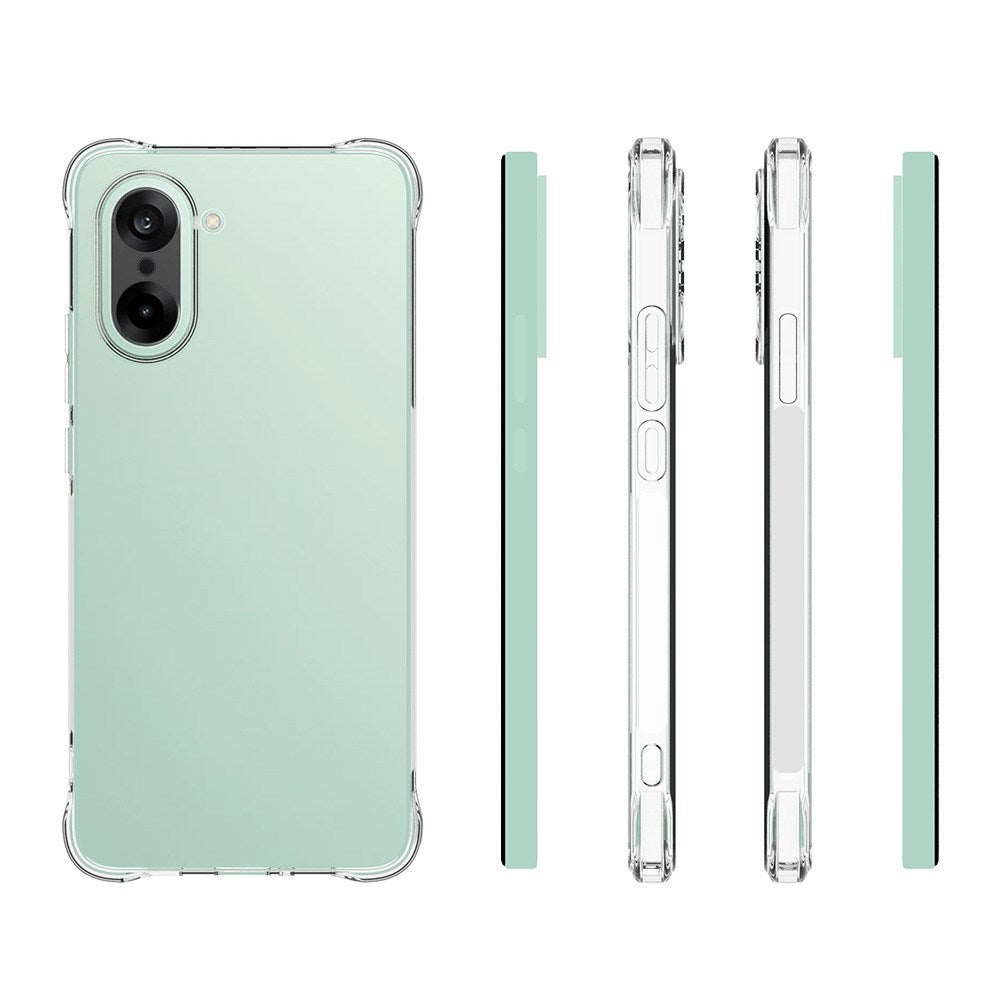 EIDERWOOD OnePlus Nord CE5 Fleksibelt Plastik Cover m. Stødabsorberende Hjørner - Gennemsigtig