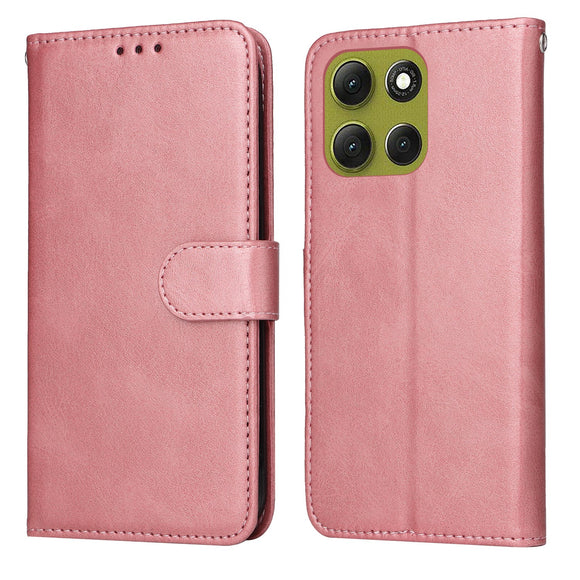 EIDERWOOD Motorola Moto G86 / G86 Power Kunstlæder Flip Cover m. Strop - Lyserød