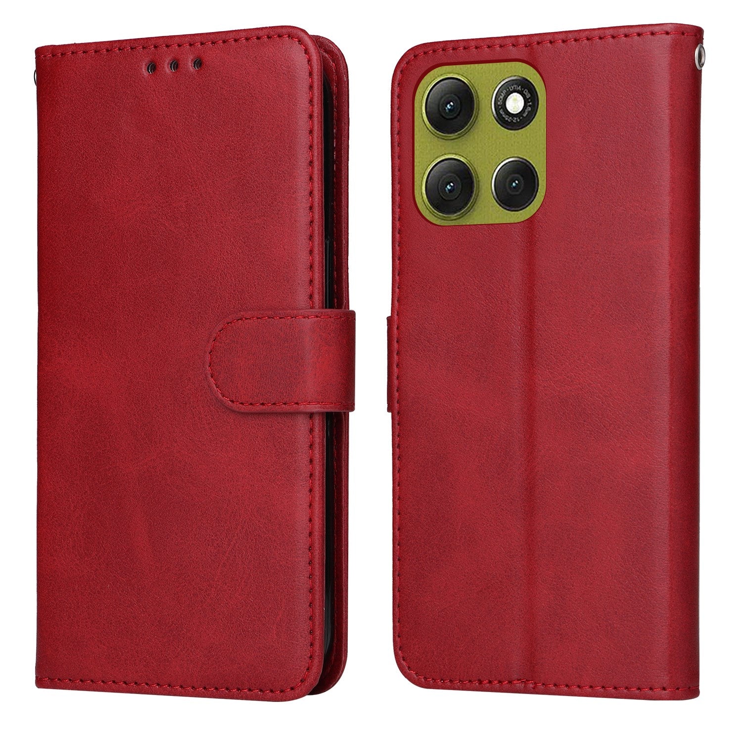EIDERWOOD Motorola Moto G86 / G86 Power Kunstlæder Flip Cover m. Strop - Rød
