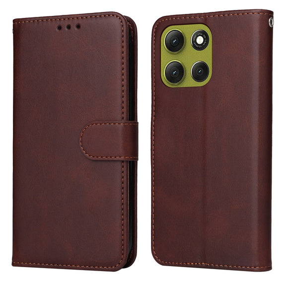 EIDERWOOD Motorola Moto G86 / G86 Power Kunstlæder Flip Cover m. Strop - Brun