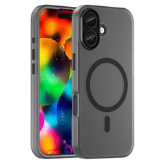 EIDERWOOD iPhone 17 Hybrid Plast Cover - MagSafe Kompatibel - Mat Gennemsigtig / Sort