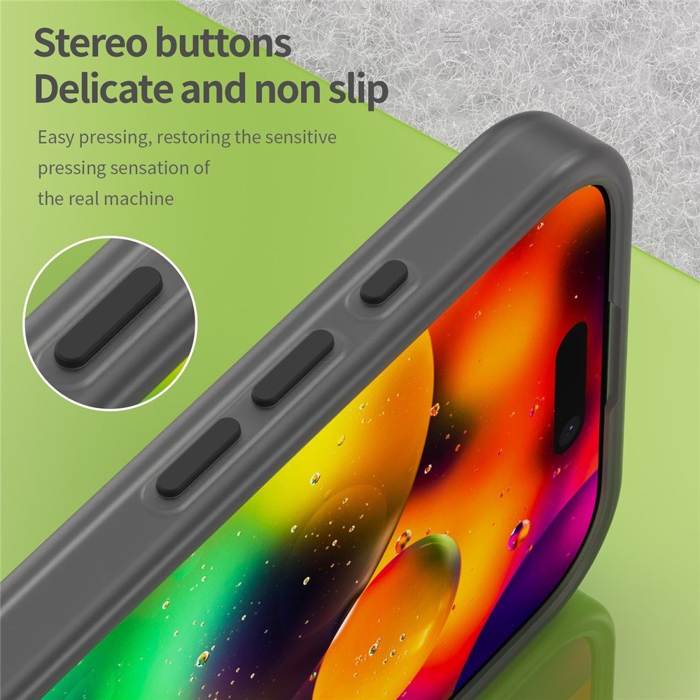 EIDERWOOD iPhone 17 Hybrid Plast Cover - MagSafe Kompatibel - Mat Gennemsigtig / Sort