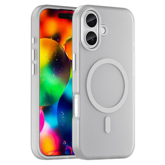 EIDERWOOD iPhone 17 Hybrid Plast Cover - MagSafe Kompatibel - Mat Gennemsigtig / Hvid