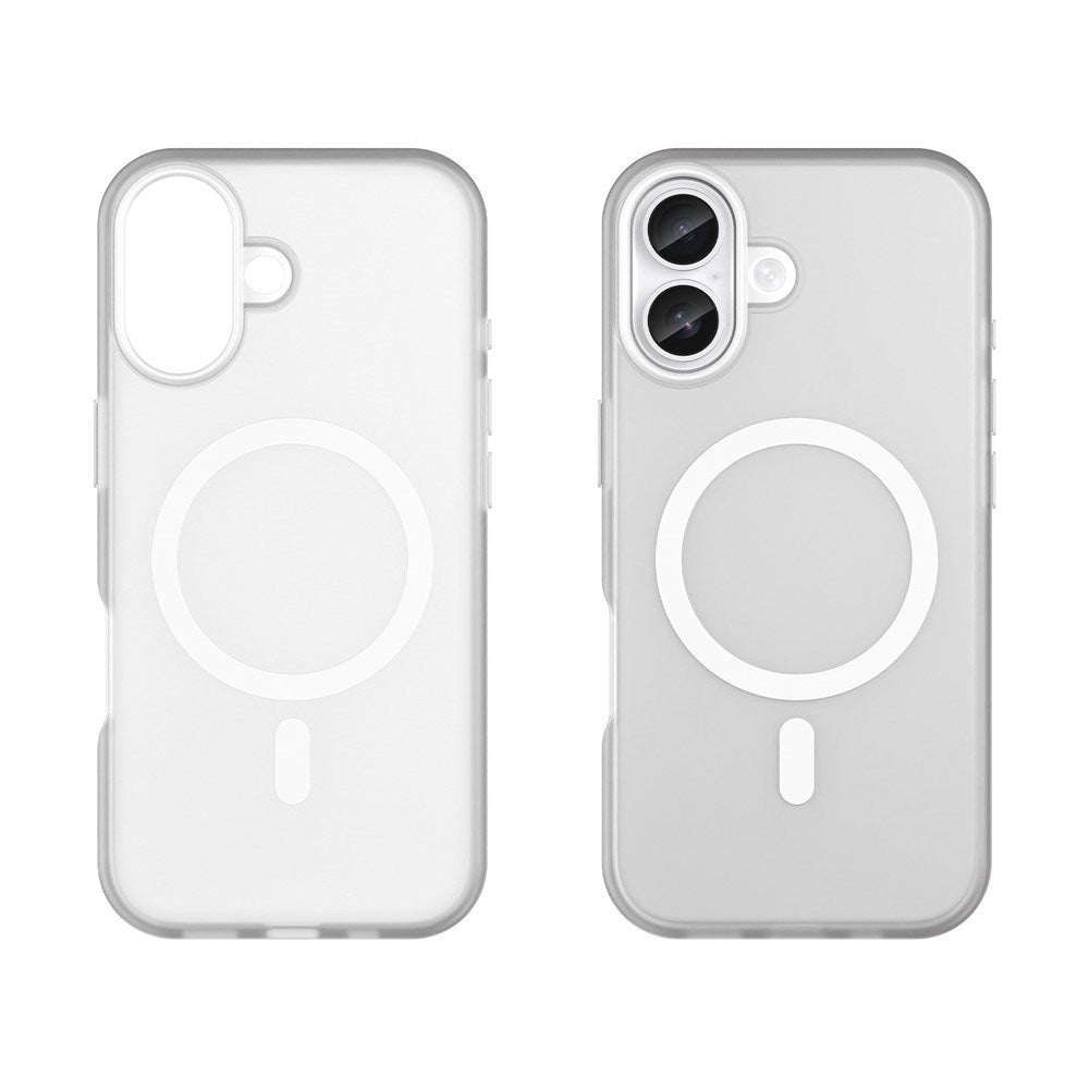 EIDERWOOD iPhone 17 Hybrid Plast Cover - MagSafe Kompatibel - Mat Gennemsigtig / Hvid