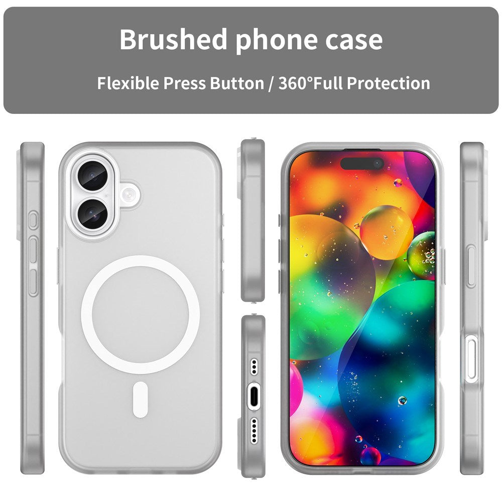 EIDERWOOD iPhone 17 Hybrid Plast Cover - MagSafe Kompatibel - Mat Gennemsigtig / Hvid