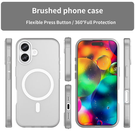 EIDERWOOD iPhone 17 Hybrid Plast Cover - MagSafe Kompatibel - Mat Gennemsigtig / Hvid